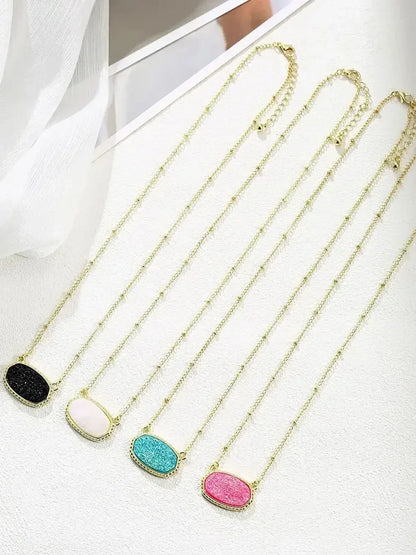 Superior Sense Sun and Moon Lovers Magnetic Men's and Women's Necklace Niche Design Alloy Chain