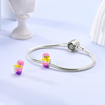 Golden Sunflower Leopard Poodle Charms Beads Fit Bracelet Nacklace Jewelry DIY Gifts For Women