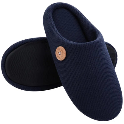 Kidmi Men Slippers Winter Indoor Men Slippers Classic Men Flat Slippers Soft Antiskid House Slippers Casual Bedroom Slippers