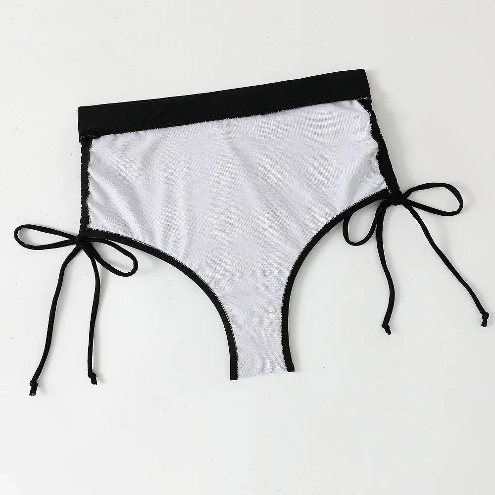 Black Push Up Bikini Set High Waist Swimwear Women Summer Bathing Suits Sexy Two Piece Swimsuit Beachwear Biquini Summer Outfit