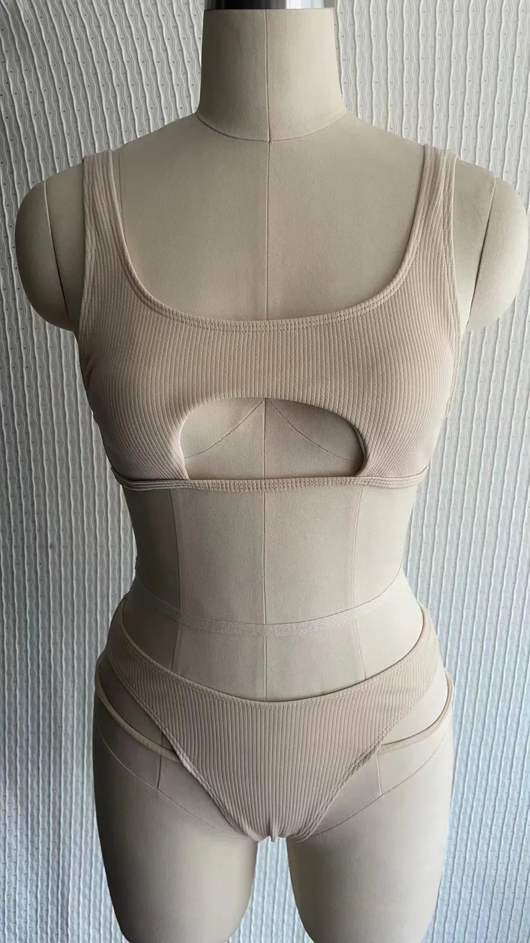 Micro Bikini 2022 Sexy Women Swimsuit Female Rib Bikini Set Push Up Women Swimwear Brazilian Biquini Cut Out Neon Bathing Suit
