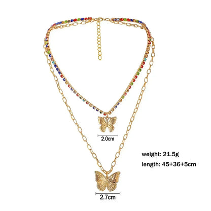 Luxurious Square Pink Zircon Pendant Necklace For Women Fashionable Personalized Daily Accessory Party Jewelry Birthday Gifts
