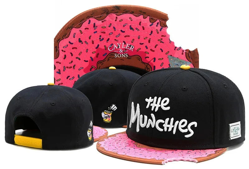 Skull Hand Snapback Hat – Flat Bill Adjustable Baseball Cap