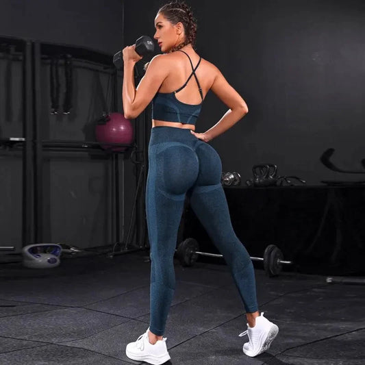 🧘‍♀️ 2-Piece Women's Seamless Yoga Set