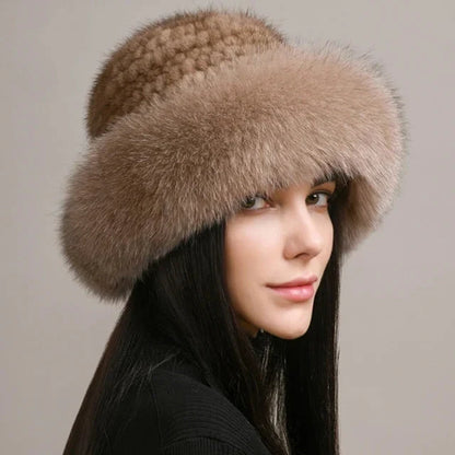 Women’s Faux Fur Knit Beanie