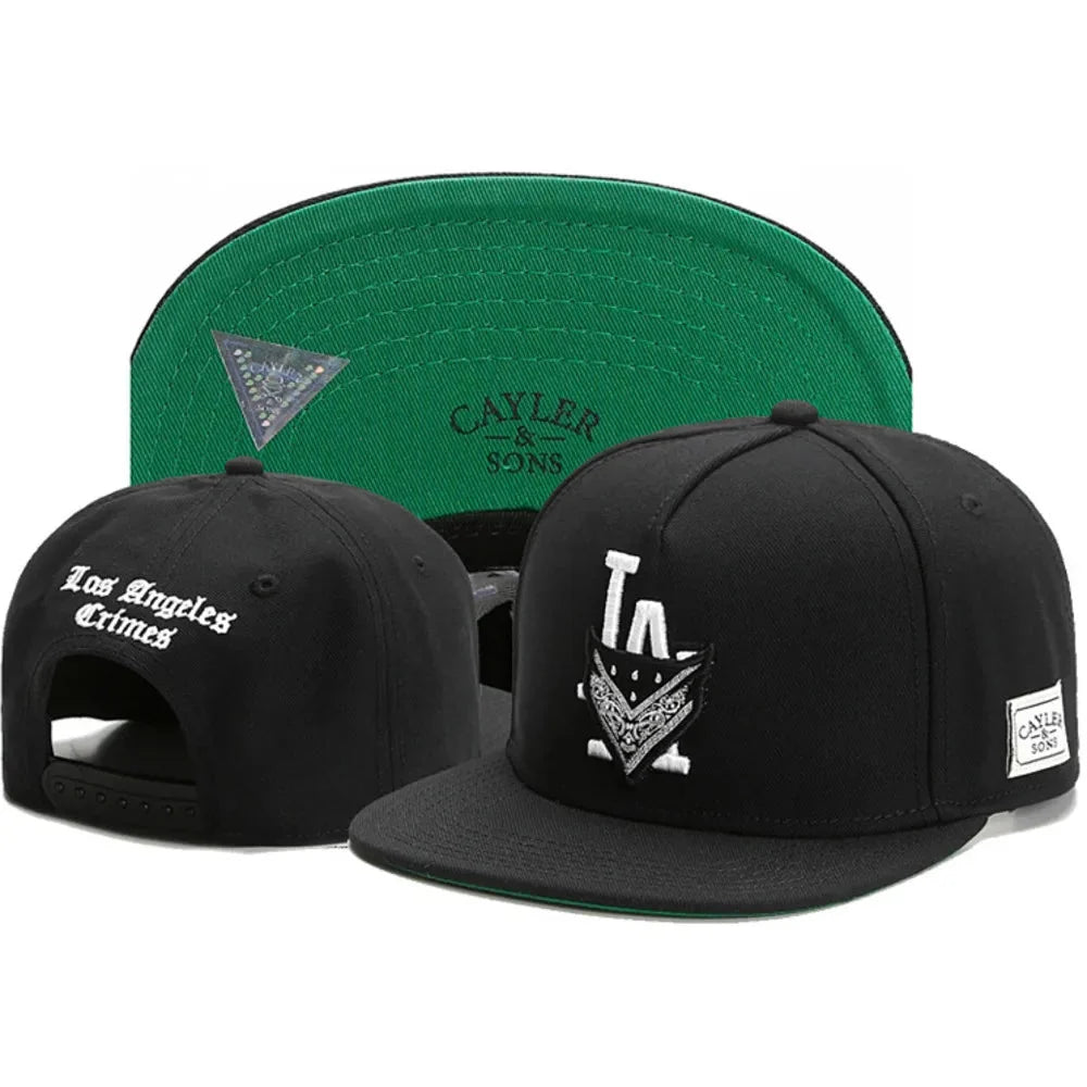 Skull Hand Snapback Hat – Flat Bill Adjustable Baseball Cap