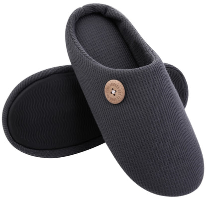 Kidmi Men Slippers Winter Indoor Men Slippers Classic Men Flat Slippers Soft Antiskid House Slippers Casual Bedroom Slippers