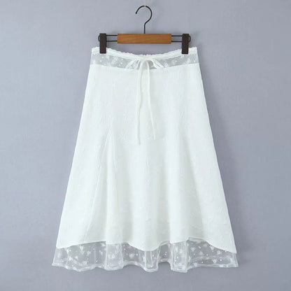 Foridol Summer White Dress Set Women 2pcs Matching Set Skirt Outfits Spaghetti Strap Top+skirt Set Vacation Beach Dress 2025