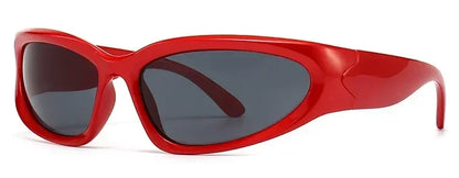 Unique Y2K Designer Luxury Sunglasses Women Rectangle Big Frame Sun Glasses For Men Outdoor UV Protection Classic 2000S Black Sh