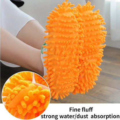 1PC Multifunction Floor Dust Cleaning Slippers Shoes  Cloth Lazy Mopping Shoes Home Floor Washable Cleaning Microfiber Cloth
