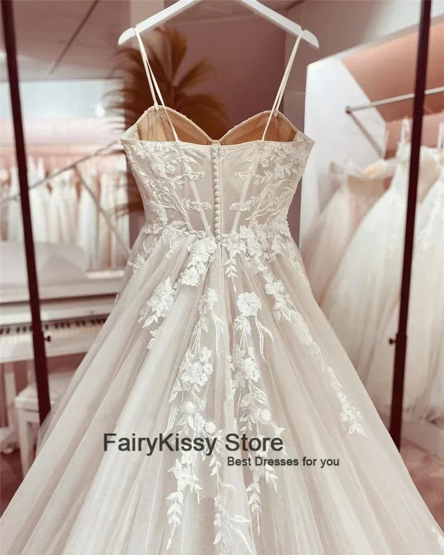 Sexy See-Through Wedding Dress - Exposed Boning Backless Gown | Femstylo