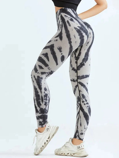 🧘‍♀️ Tie-Dye Seamless High-Waist Scrunch Butt Leggings