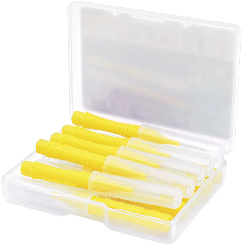 Oral Care Push-Pull Interdental Brushes Orthodontic Wire Toothbrush Imported Caliber 0.4-1.0mm 10pcs/box Brushes