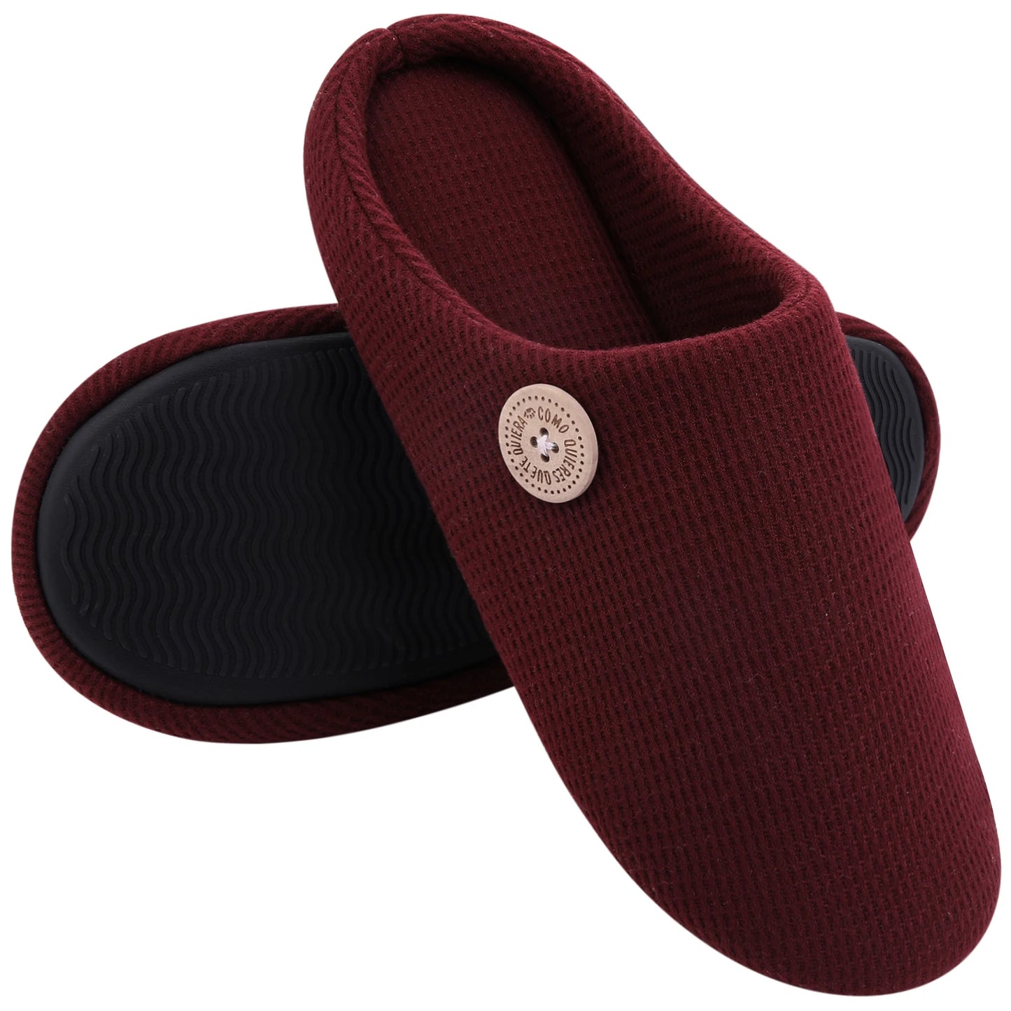 Kidmi Men Slippers Winter Indoor Men Slippers Classic Men Flat Slippers Soft Antiskid House Slippers Casual Bedroom Slippers