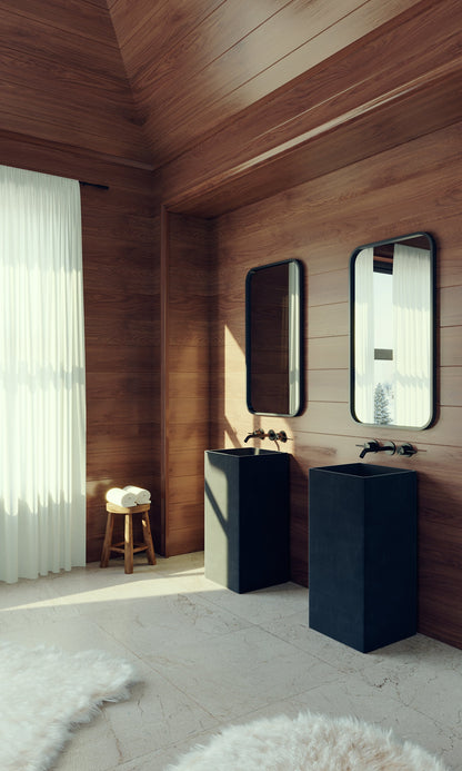 Square Pedestal Sink