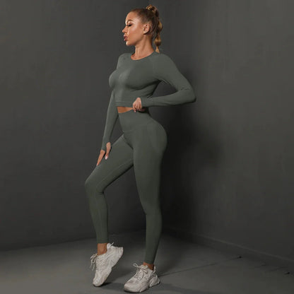 Women's Seamless Long Sleeve Yoga Top