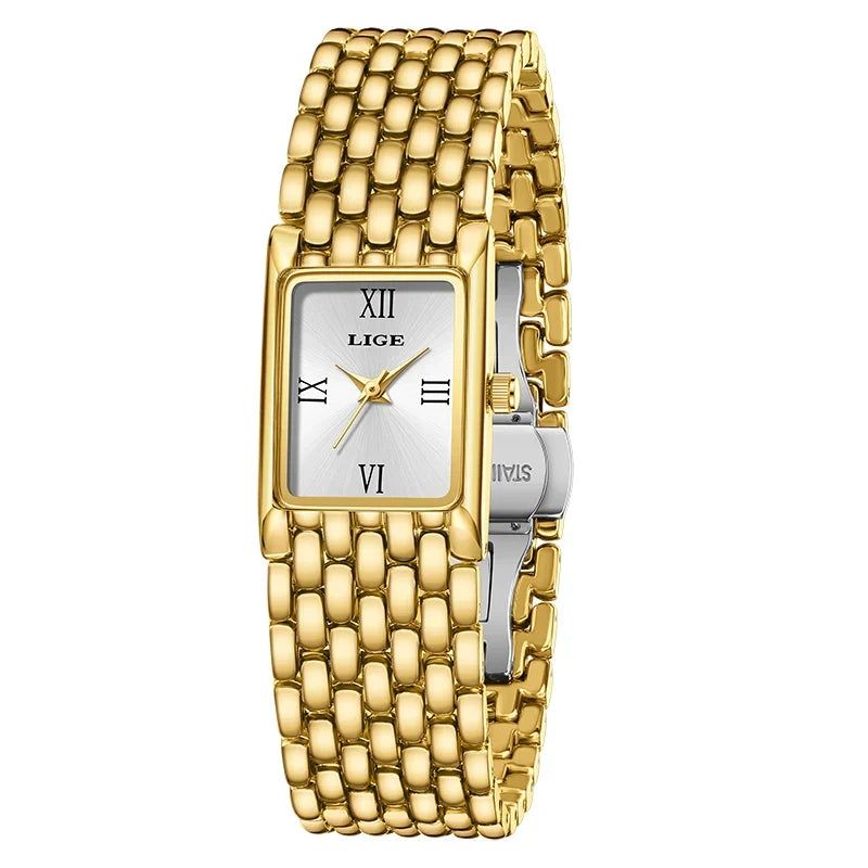 Women's Rectangular Roman Dial Bracelet Watch
