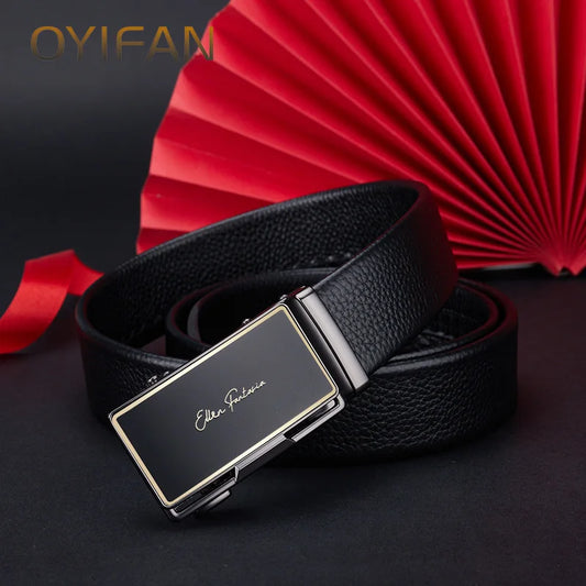 Genuine Leather Automatic Men Belt Luxury Strap Belt for Men Designer Belts Men High Quality Fashion Belt