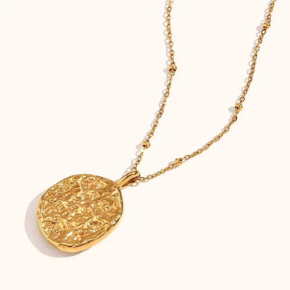 Star & Moon Pendant Necklace | Stainless Steel