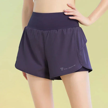 PHIGEER Yoga Shorts for Women Lightweight Gym Cycling Workout Shorts with Pocket Breathable Running Sweatpants Athletic Clothes
