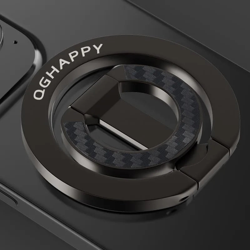 For Double-Sided Magnetic Phone Ring Holder for MagSafe Kickstand Magnet Grip for iPhone 16 15 14 For Huawei Xiaomi Stand Holder