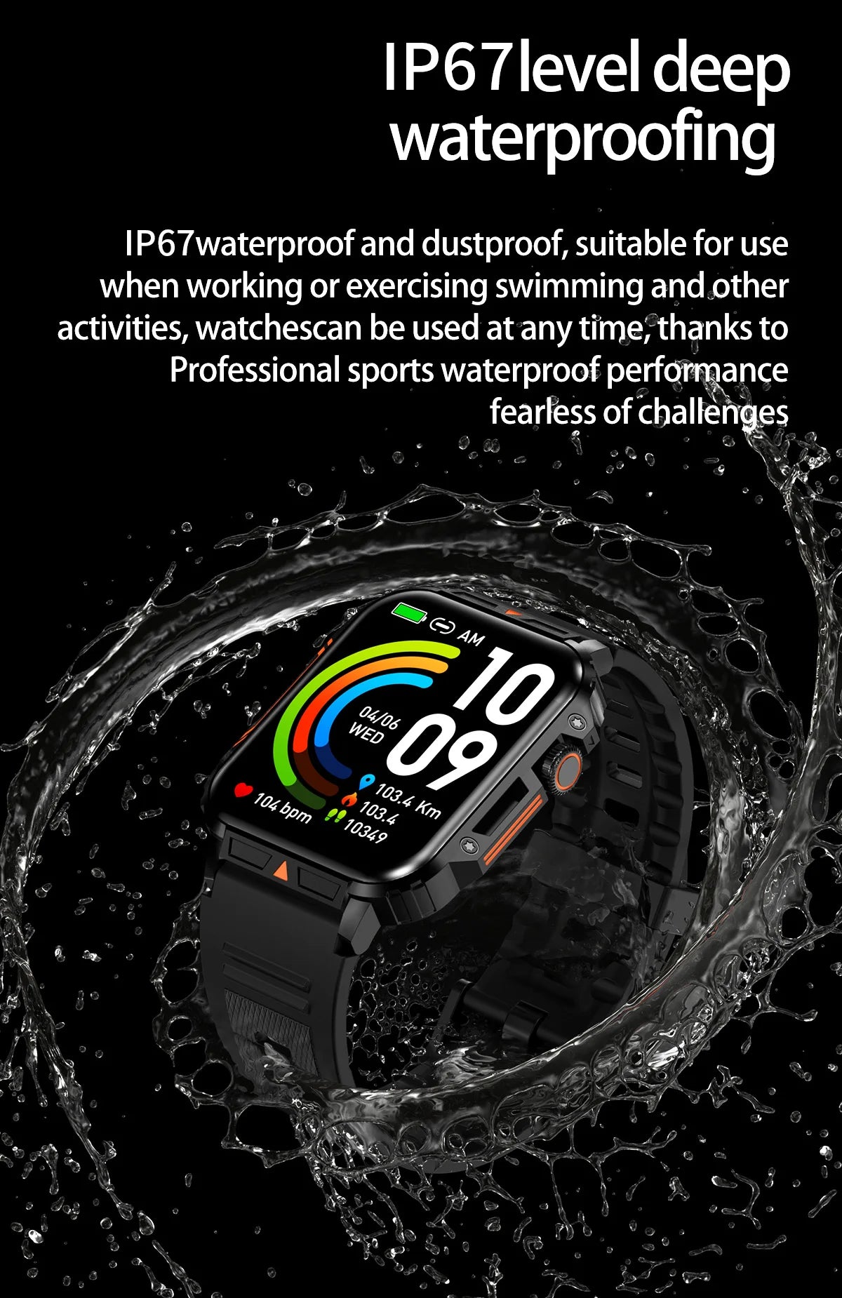 1.91 Outdoor Military Smart Watch Men Bluetooth Call Amoled Smartwatch For Android IOS IP68 Waterproof Sports Fitness Watches