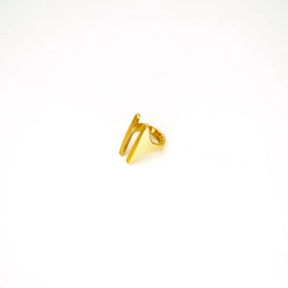 Brass Double Bar Adjustable Ring | Sema