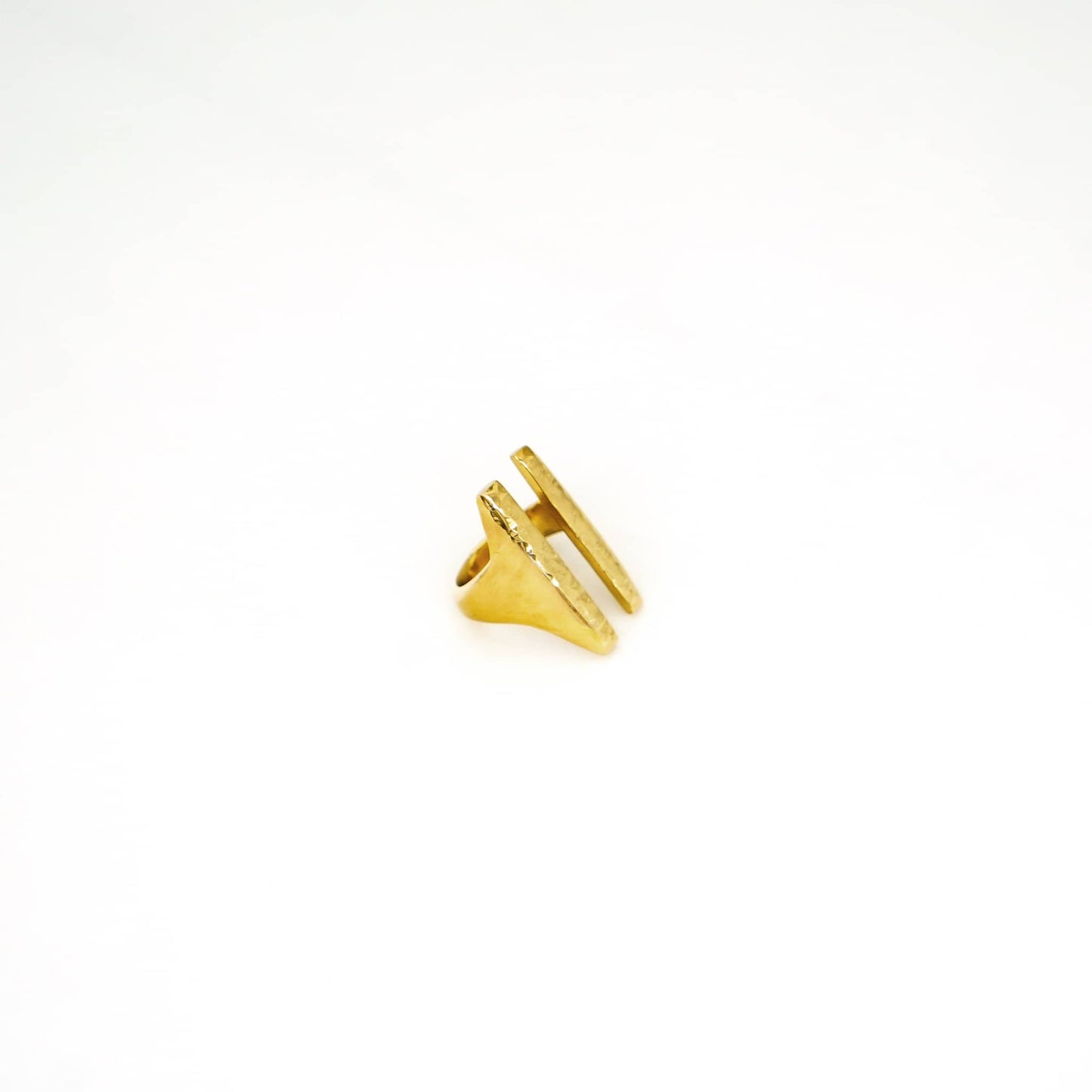 Brass Double Bar Adjustable Ring | Sema