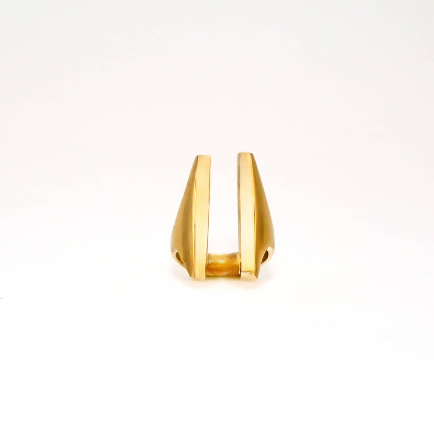 Brass Double Bar Adjustable Ring | Sema