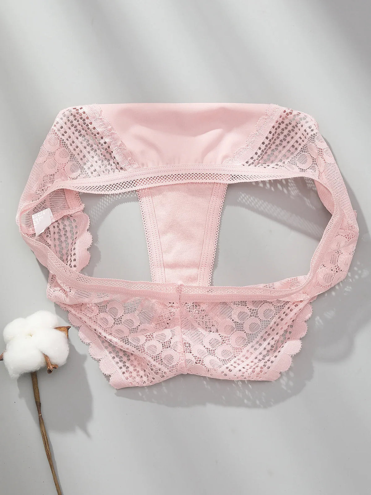 Brazilian Style Ice Silk Lace Girl Panties Hollow Out Sexy Low-rise Women's Hipster Cool Underwear Thong Briefs Lingeries Tanga