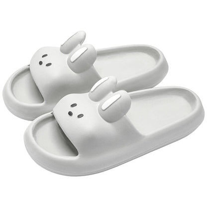 Pillow Rabbit Slippers for Women and Men | House Slides Shower Sandals | Extremely Comfy | Cushioned Thick Sole