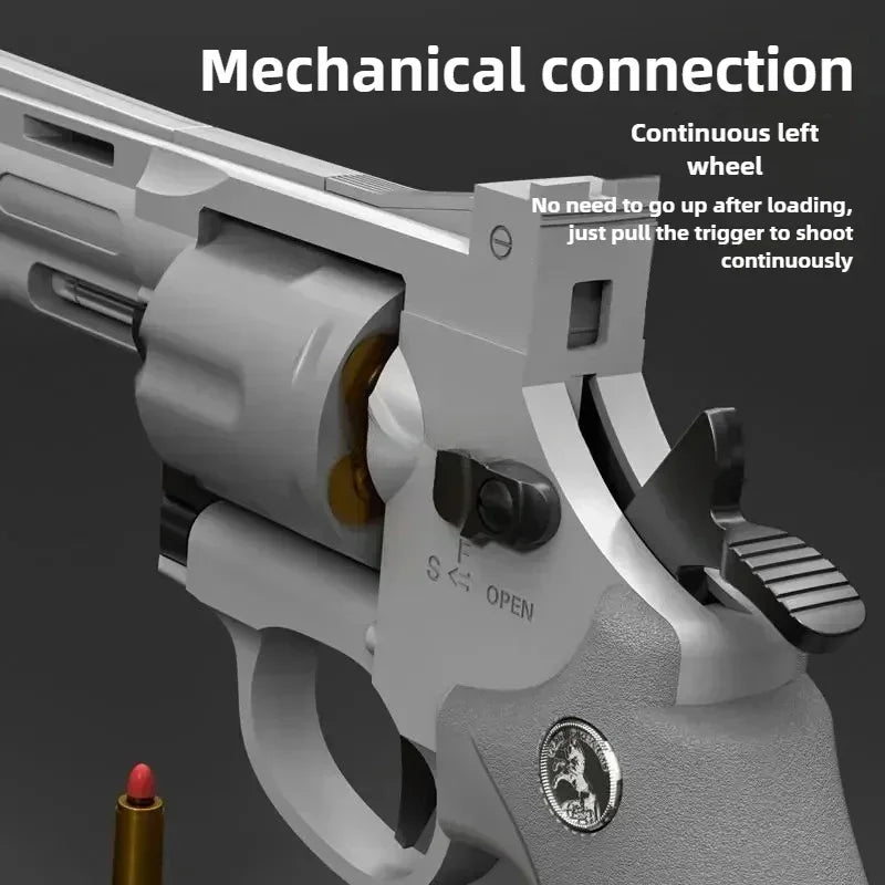 ZP5 357 Revolver Launcher Pistol EVA Soft Dart Bullet Toy Gun Airsoft CS Outdoor Shooting Game Weapon Kids Adult Gift