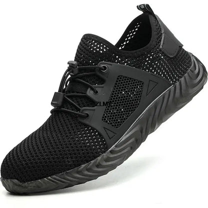 Mesh Safety Shoes Men Summer Steel Toe Work Shoes Puncture Proof Anti-smash Work Safety Boots Man Breathable Security Boots Male