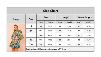2025 printed round neck cinched waist strap pleated ruffle edge retro pleated dress cardigan temperament versatile dress
