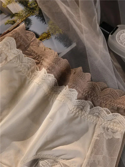 XL-3XL Big Size Women Lace Panties Summer Transparent Hollow Briefs Female  Lingerie Sexy Underwear Breathable Underpants New