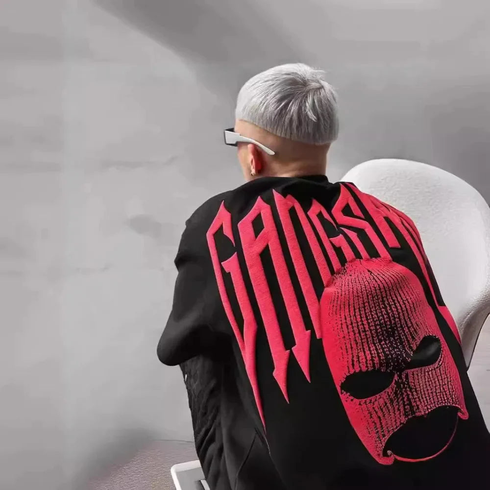 👕 Masked Persona Oversized Harajuku T-Shirt