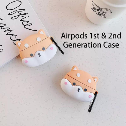 Cute Shiba AirPods Case Cover – Compatible 3rd Gen or Pro