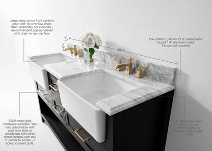 Hayley 60" Bath Vanity Set