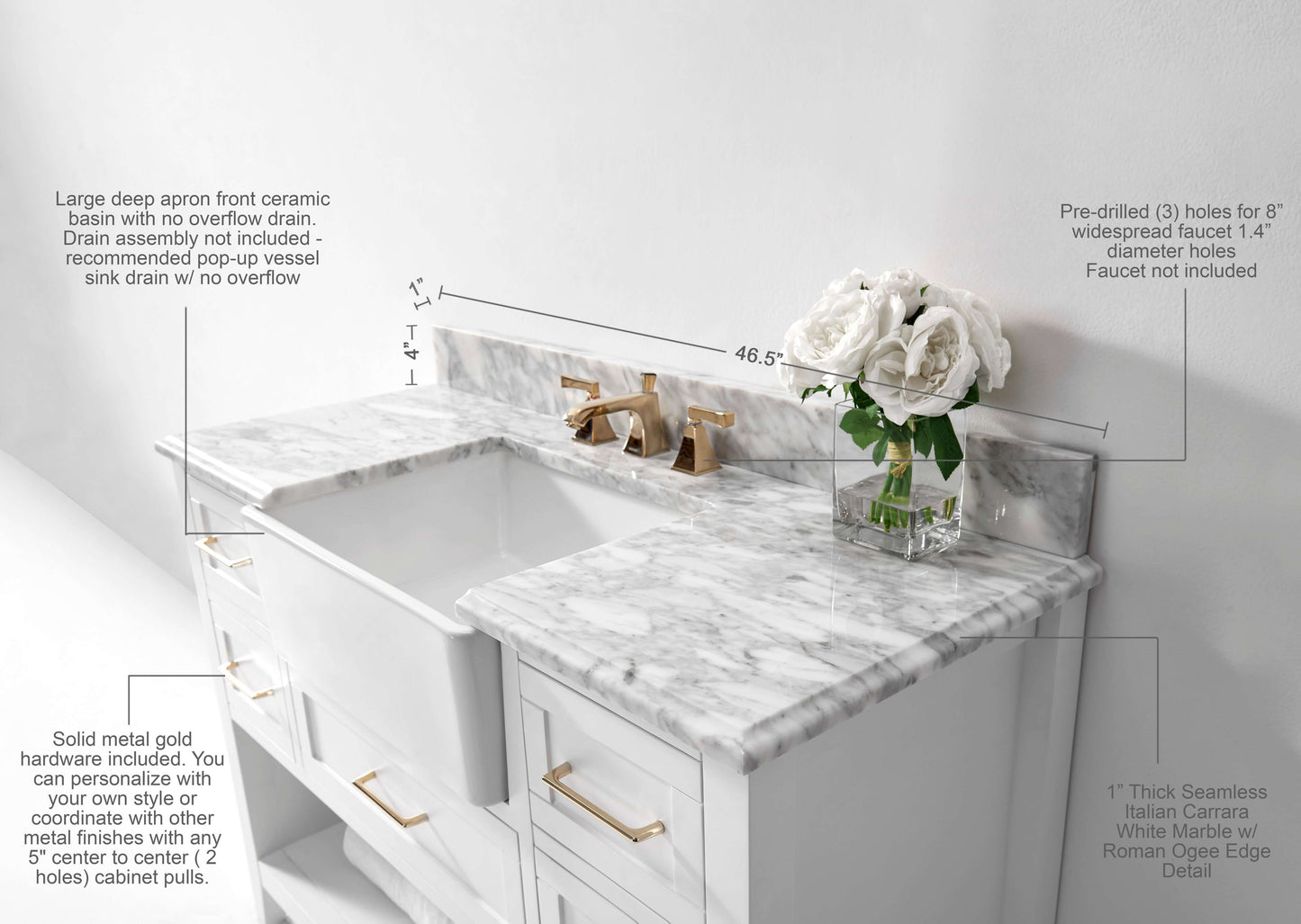 Hayley 48" Bath Vanity Set