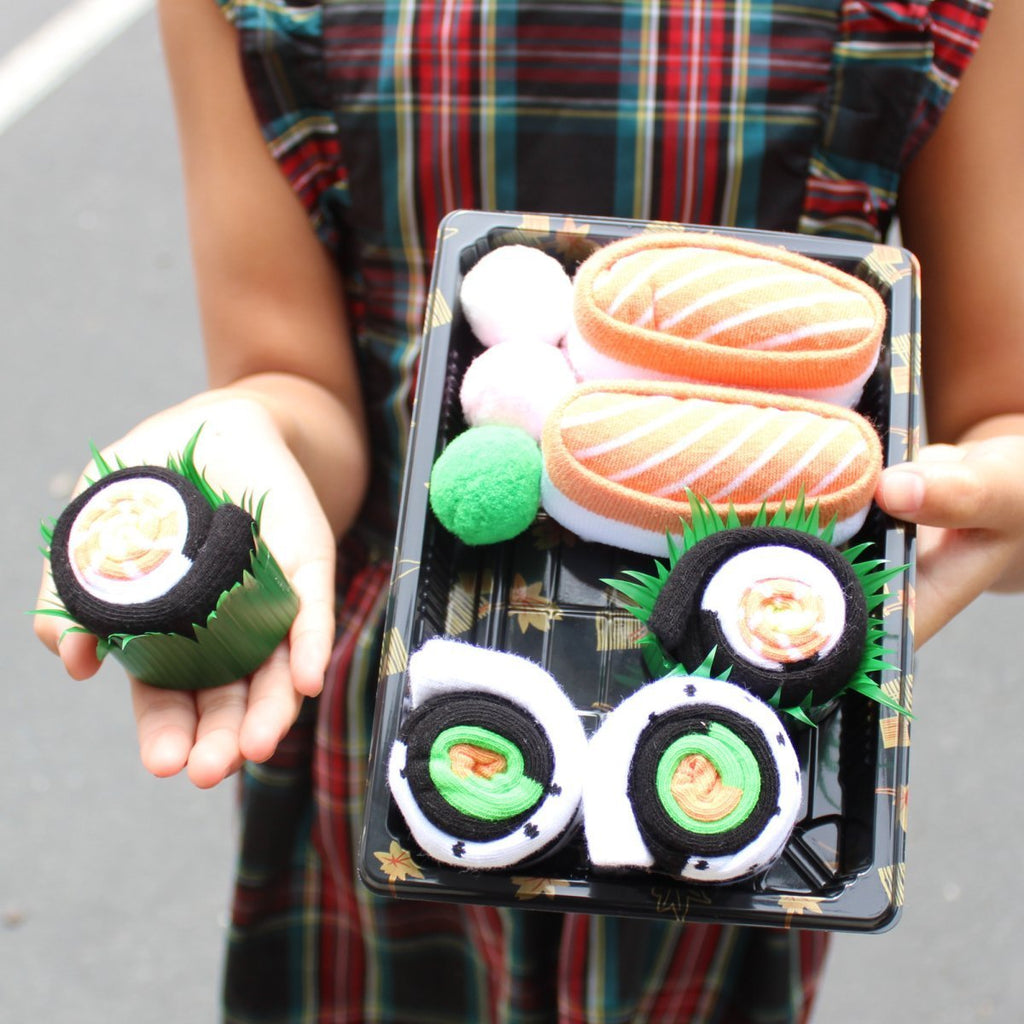 Sushi Socks Gift Box – 3 Pairs of Fun Novelty Socks for All