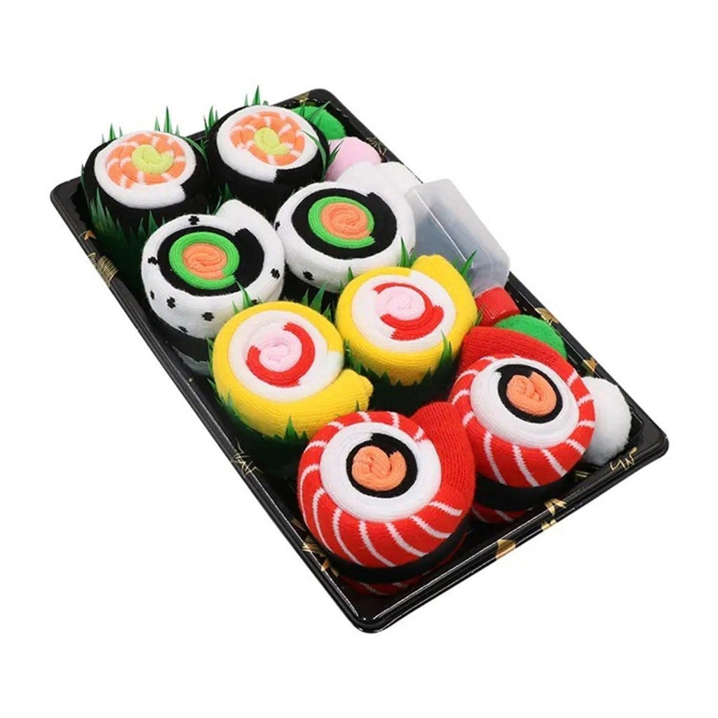 Sushi Socks, 4 Pair Novelty Box Set, Premium Soft Blend Apparel, Funny Everyday Accessory Gift For Men