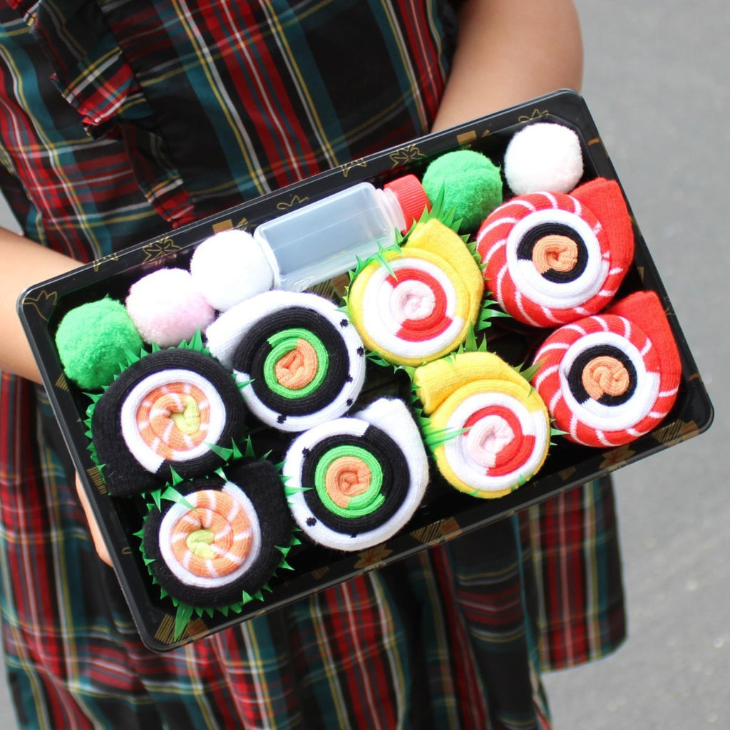 Sushi Socks, 4 Pair Novelty Box Set, Premium Soft Blend Apparel, Funny Everyday Accessory Gift For Men