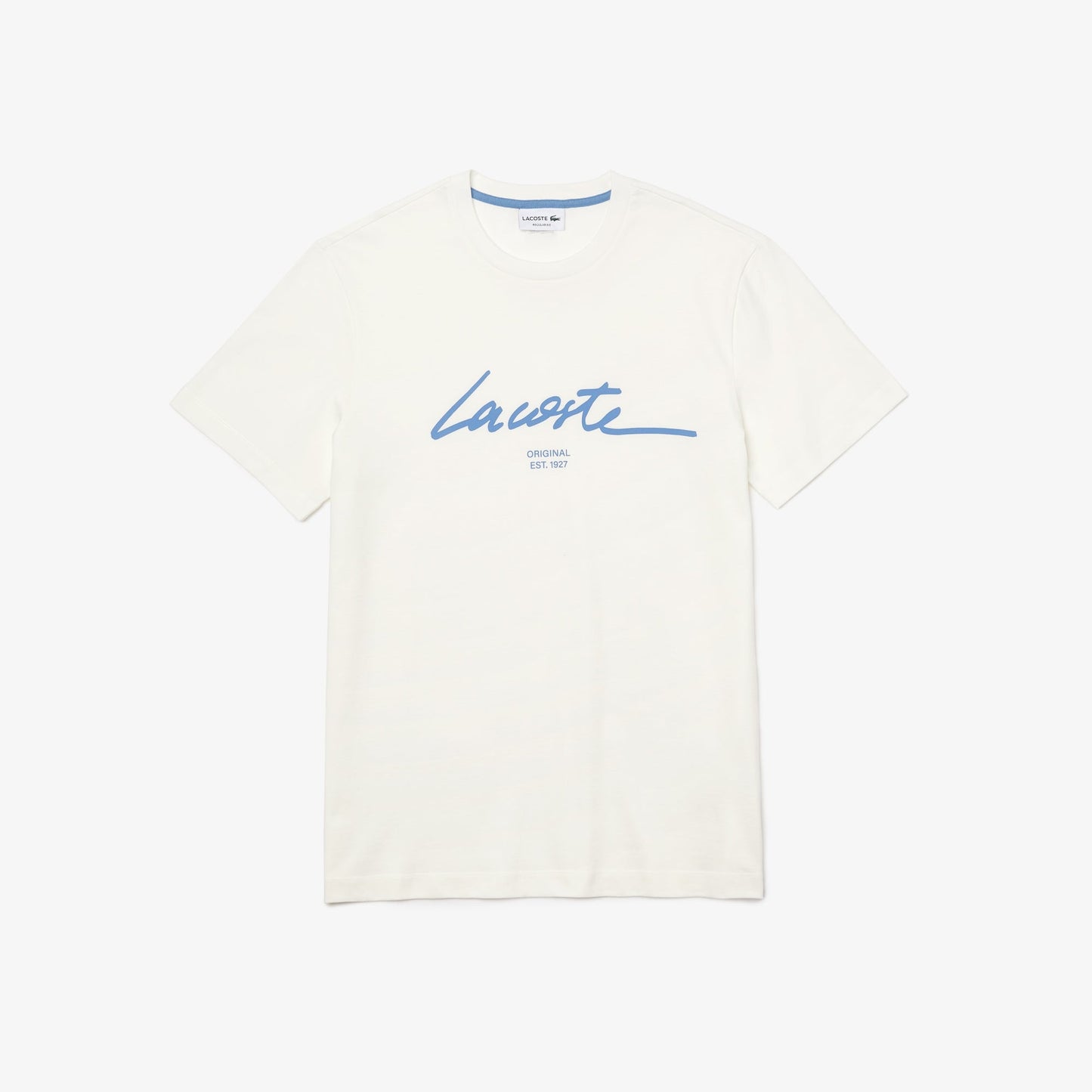 Lacoste Men’s Crew Neck Print Lettering Cotton T-shirt
