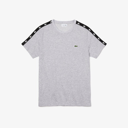 Lacoste Men's Crew Neck Crocodile Bands T-Shirt