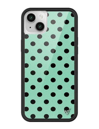 Polka Dot | Turquoise and Black iPhone Case