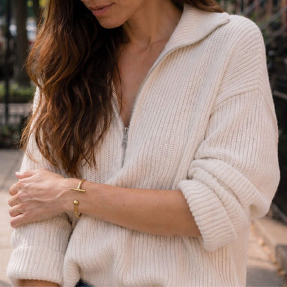 Teardrop Asymmetrical Cuff Bracelet | Shaba