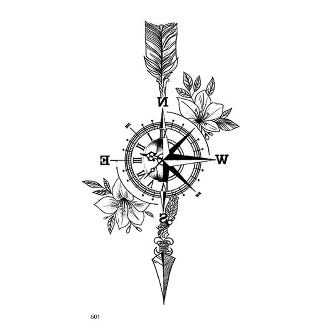 Half Sleeve Temporary Tattoos – 11 Sheets for Arm, Back, or Leg