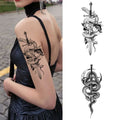 Half Sleeve Temporary Tattoos – 11 Sheets for Arm, Back, or Leg