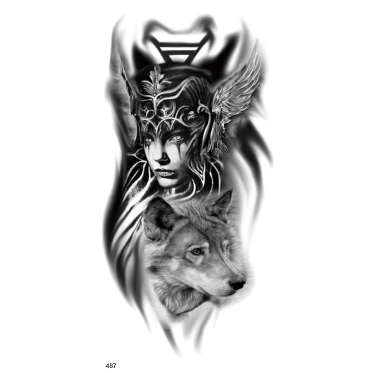 Half Sleeve Temporary Tattoos – 11 Sheets for Arm, Back, or Leg