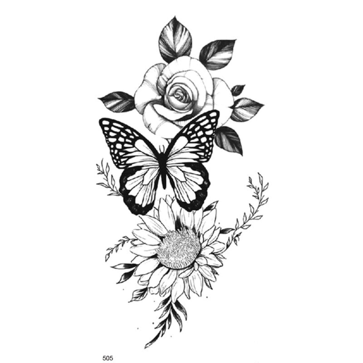 Half Sleeve Temporary Tattoos – 11 Sheets for Arm, Back, or Leg